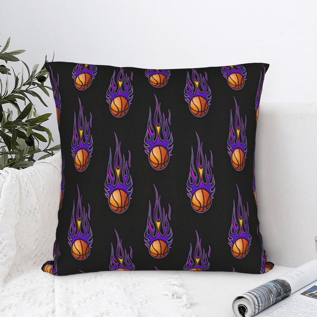Basketball Square Pillowcases Polyester Sofa Sports Ball Games Cushion Cover Funny Home Decoration Throw Pillow Case 45*45