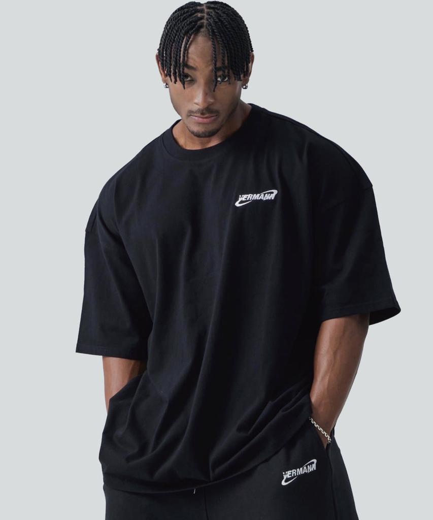 Beleumaneopaeleol Arc Logo Oversized Short Sleeve T-Shirt 3 Colors