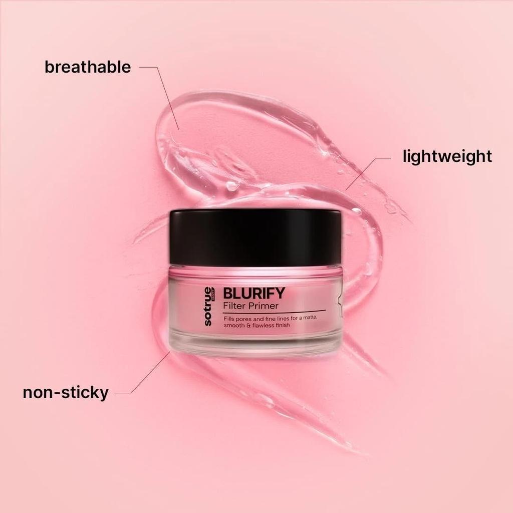Sotrue Blurify Filter Face Primer Lightweight & Non-Sticky Smooth Makeup Base