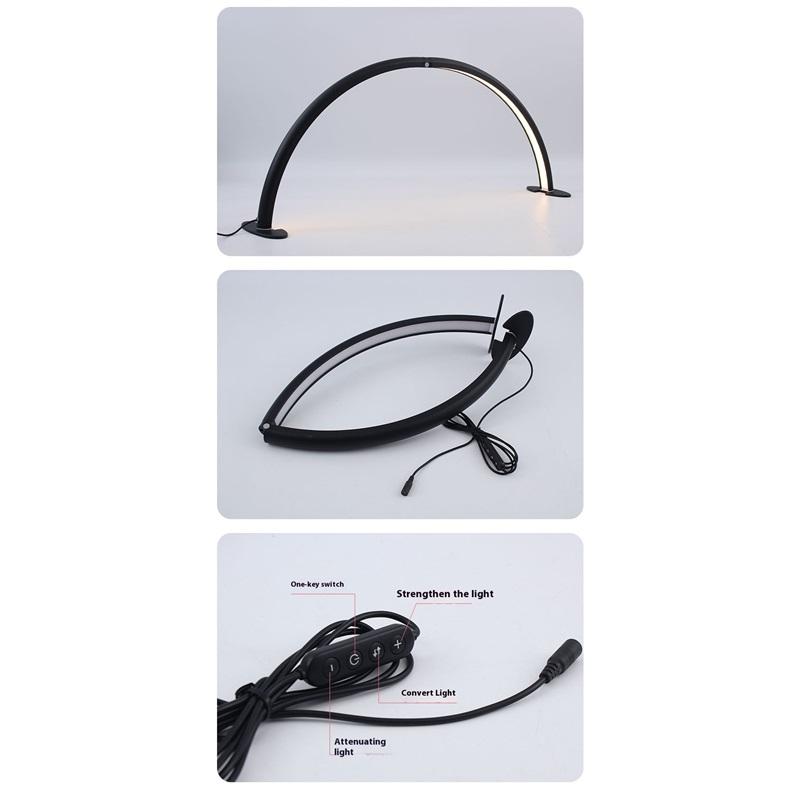 31-inch LED half-month beauty lamp American style u-shaped manicure lamp eye protection floor lamp beautician tattoo lighting lamp wholesale