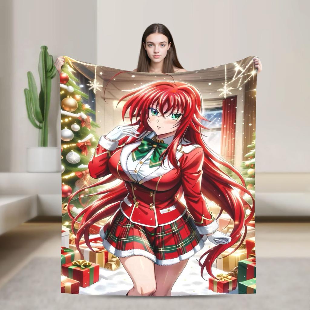 Warme weiche Decke Reise High School DxD Bettwäsche Überwürfe Flanell Tagesdecke für Sofa Sessel Lustige Schlafsofa Abdeckung