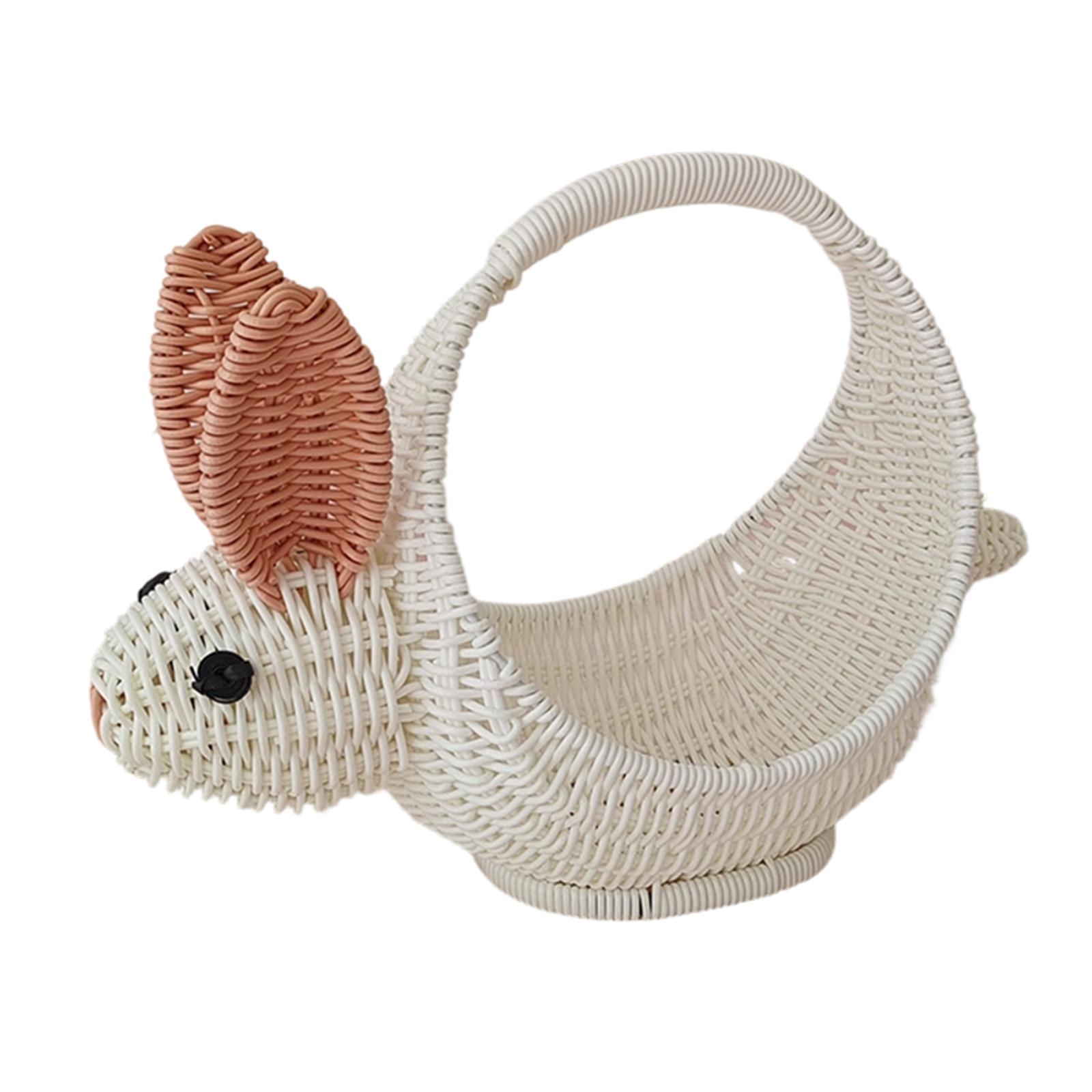 

Плетеная корзина для ушей ручной работы, корзина для фруктов, креативная корзина для хранения One Size