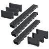 VidaXL Drainage Channel 3 Pcs Plastic 3 M