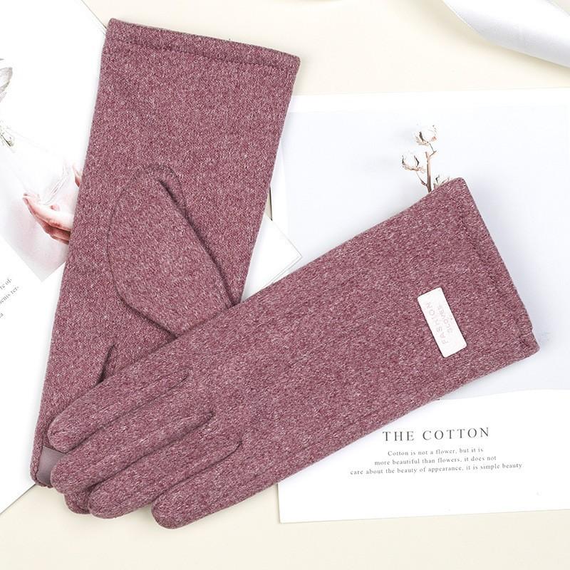 Warm Gloves Three-Line Cycling Rabbit Velvet Men'S And Women'S Fashion Cold-Proof Touch Screen Velvet Outdoor Autumn And Winter Gloves