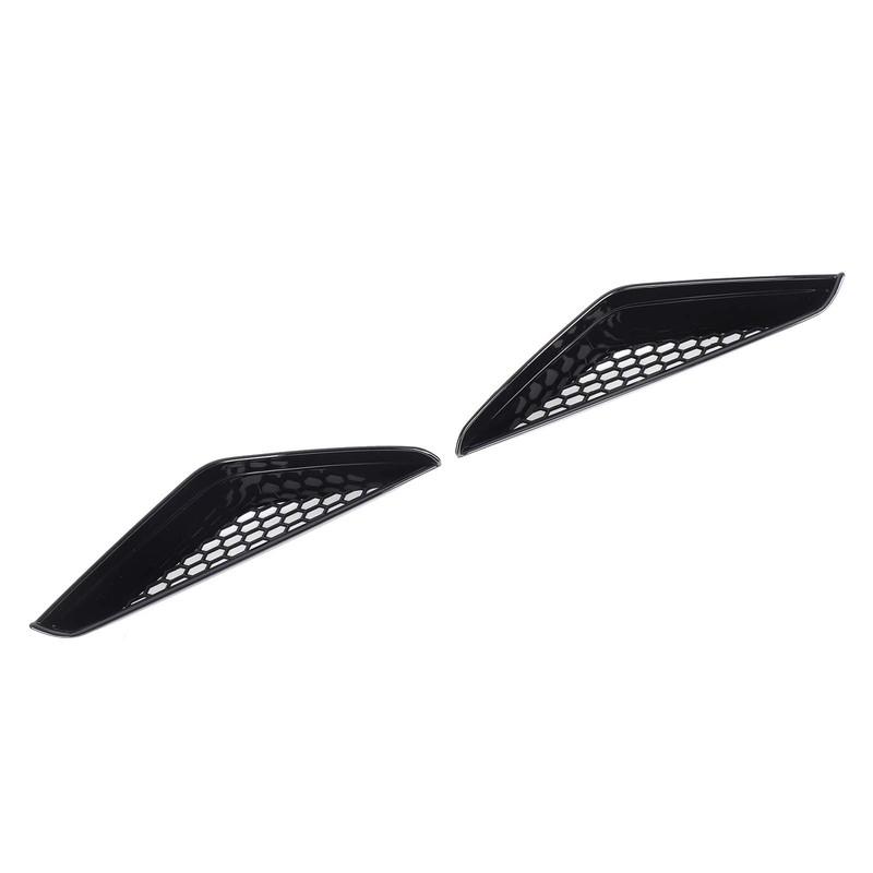 For BMW ix -2024 ABS Black Car Front Bumper Side Air Intake Protective Cover Air Vent Grille Decorative Frame Accessories