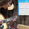 Guitar Chord Chart with Circle of Fifths Chart Guitar Chord Poster for Guitar Beginners Teachers Music Theory Copperplate Paper Waterproof Guitar