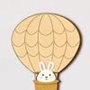 5 Pcs Wooden Star Cloud Hot Air Balloon Nursery Decor Boho Style Cartoon Animals Hot Air Balloon Wall Art for Kids Bedroom Classroom Playroom