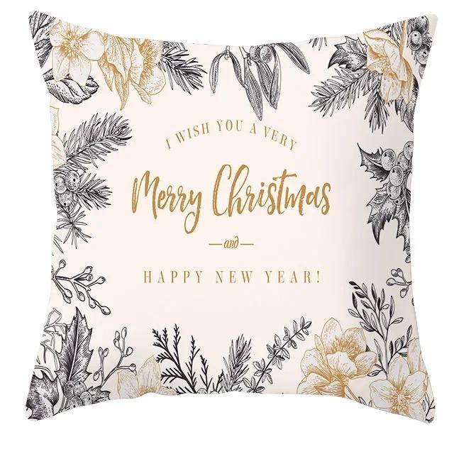 Christmas Themed Pillowcases Car Accessories Office Santa Claus Living Room Sofa Home Pillowcases