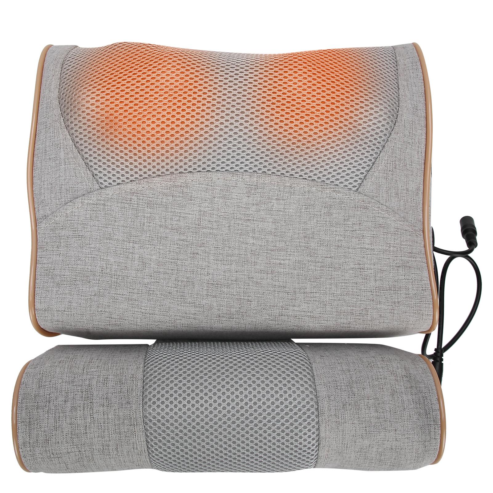 

Подушка для массажа шеи, электрическая подушка для массажа шейного отдела позвоночника с полынью и горячим компрессом 100‑240 В США US Plug