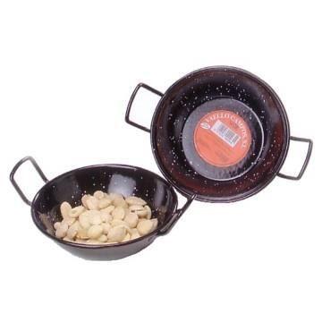 Plat à tapas - Email - 18 cm - Revêtement émaillé - Forme ronde - Pour adultes