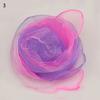 60x60CM Elegant Gradient Color Silk Scarf Women Luxury Small Square Scarf Summer Brand Performance Props Dancing Beach Scarves
