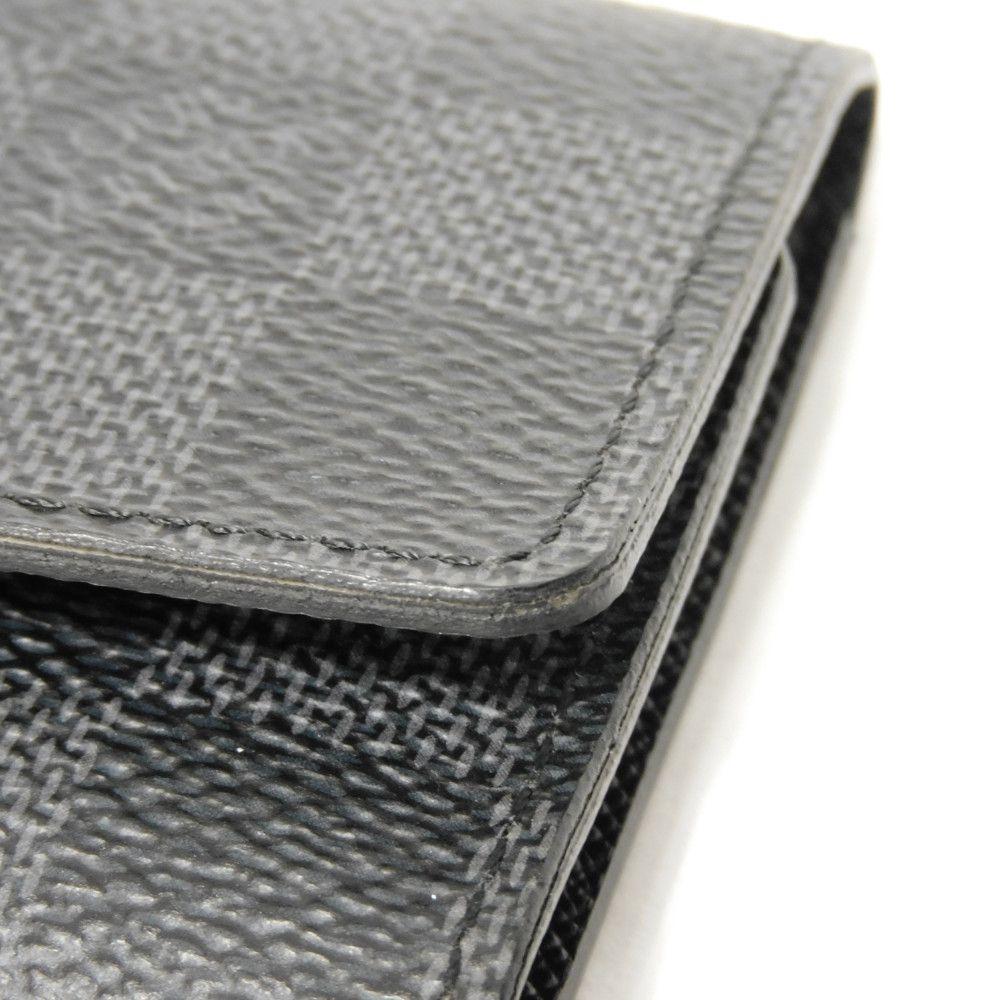 Used 12564 Multicles 6 N62662 7949 Old Model Logo Black Gray 6-Row Black Damier Graphite Noir Men's from Japan AUTHENTIC