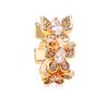 Zirconia Iris Carved Bowknot Women's Luxury Earrings with Versatile Design