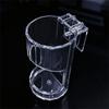 Acryl Fischfutterring Transparent Fixpunkt Aquarium Futterring Wandmontierter Fischbehälter Futterspender für Fische Garnelen
