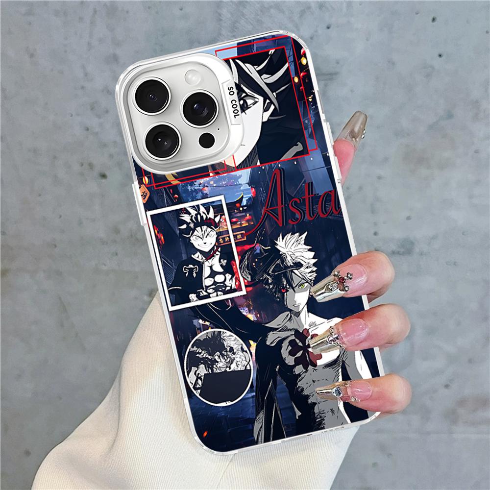 Black Clover Phone Case For IPhone 16 15 14 13 12 11 Pro Max X XR XSMAX 8 7 Plus Matte Shockproof Back Cover