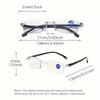 8pcs Simple and Fashionable Unframed Reading Glasses for Men and Women Ultra-lightweight and Anti-blue Light Combination Pack