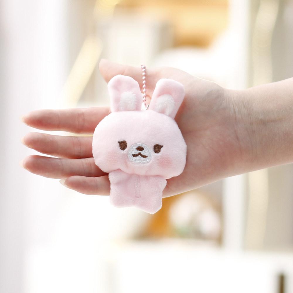 Plush Elephant And Bunny Keychain Soft Toy Gifts For Girls