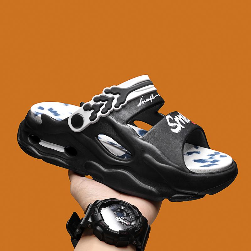 Men's and Women's Summer Platform Non-slip Comfortable Sandals Couple Beach Slippers Breathable Casual Sports Walking Shoes