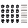24-Piece Front A-Arm Bushing Set for Honda 09-14 TRX400X, 99-08 Sportrax 400