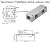 Luchtverdeler 1/2" 1/4" Pneumatische Snelkoppeling Slang Aluminium Blok Splitter 2 3 4 5 6 7 8 9 10 Weg