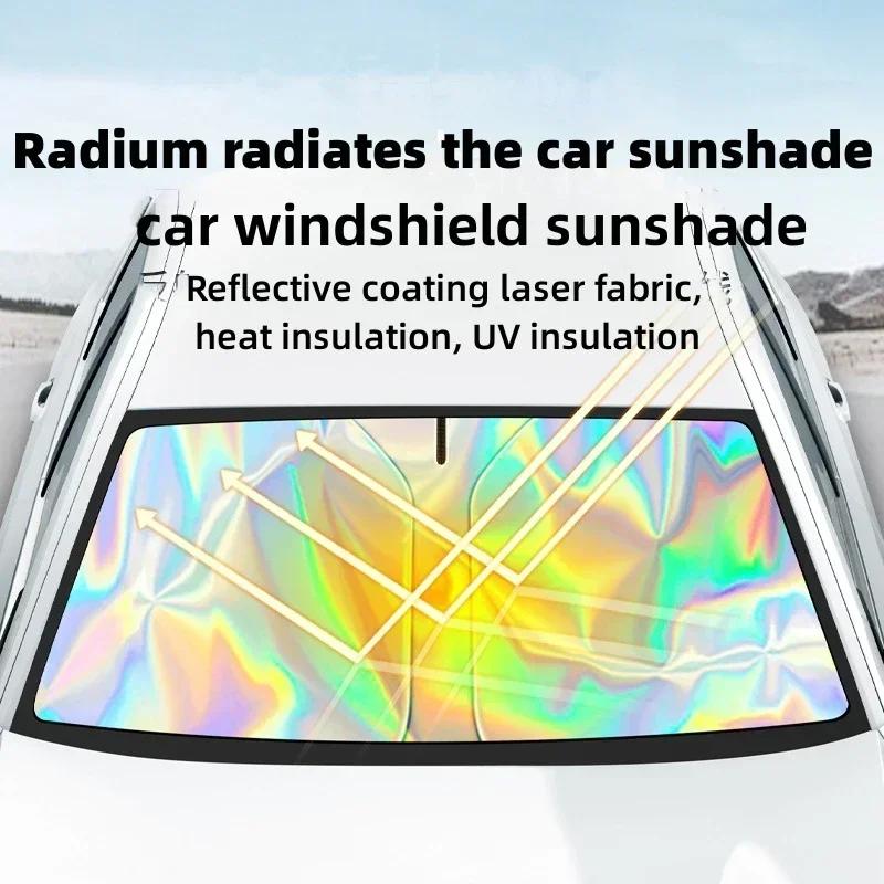 NOWA Osłona Przeciwsłoneczna na Przednią Szybę Samochodu Blokuje Promienie UV Reflektor Osłona Przeciwsłoneczna na Okno Samochodowe Wizjer Osłona Ochronna Składany Parasol
