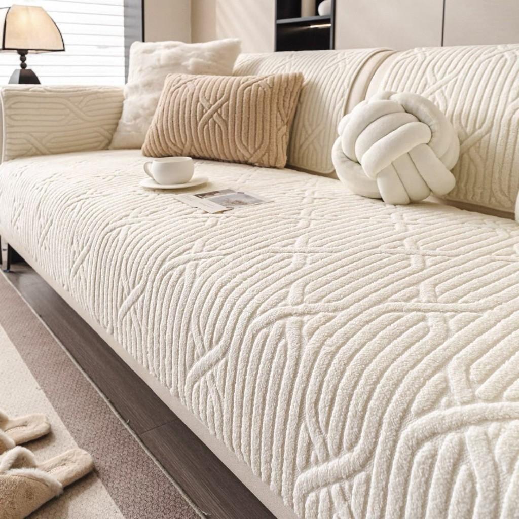 1pcs Simple Modern Sofa Mat Wear-resistant Durable Living Room Backrest Cover Anti-Slip Washable Soft Couch Cushion Home Decor