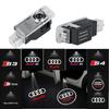 For Audi C74Pcs For Audi A3 A4 B8 8P 8V A6 C7 A5 Q5 B7 B6 B9 SLINE RS Q3 Q7 S3 S4 S5 S6 Car Door Welcome Light Led HD Projector Lamp
