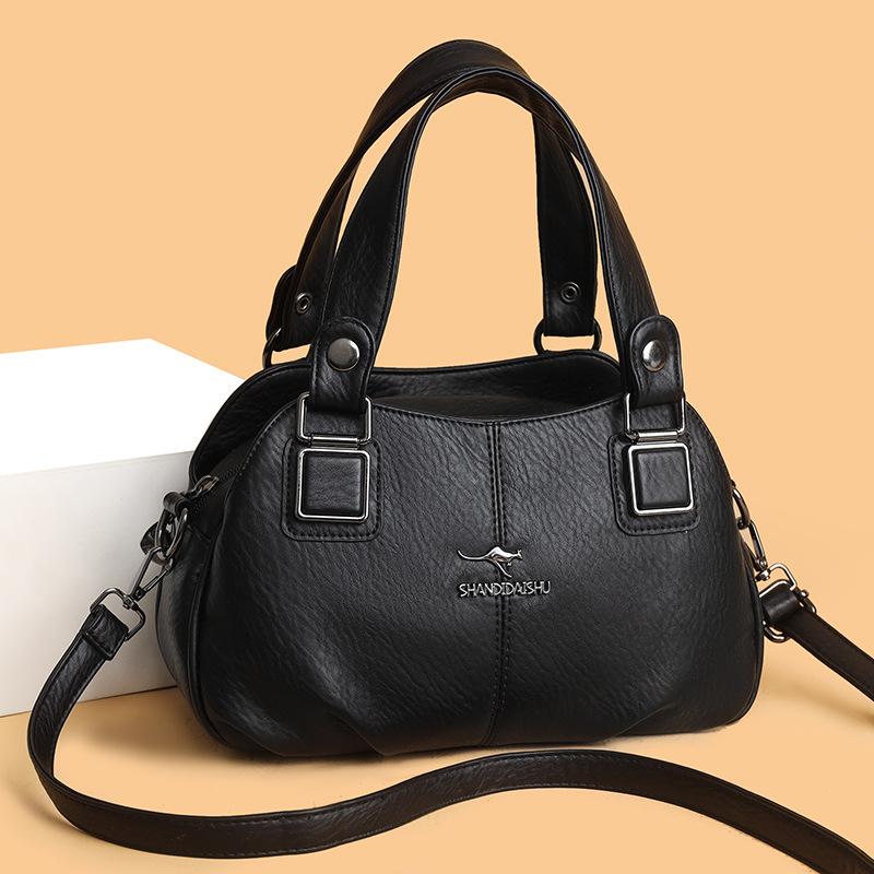 

2025 Luxury Women Tote Bags Vintage Shoulder Crossbody Bags Fashionable Mothers Bags Ladies Travel Commuter Bag 30-18-9 CM чорний