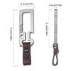 Titaniums Alloy Keychains Clip Waist Hanging Keychain Buckles  with Bottle Opener Screwdriver Outdoor Tool Key Holder