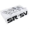 1pcs 3D SV SR ABS Car Rear Letter Logo Sticker Rear Bumper Tail Door Trunk Sticker Car Rear Emblem Sticker Styling Accessories