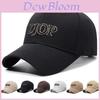 Embroidered Letter Baseball Cap With Extended Brim For Men And Women Sun Protection