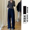 Women Fleece Lined Banana Wide Leg Casual Sports Pants 2026 Warm Straight Trousers
