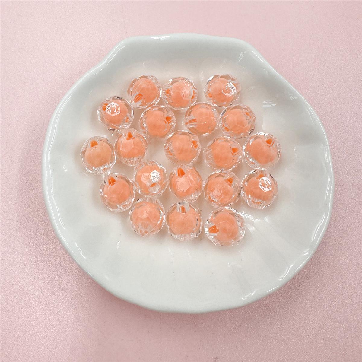 

Простые модные DIY 20 шт. акриловые ювелирные аксессуары 9*10 мм ожерелье свободные бусины для изготовления ювелирных изделий браслеты прозрачные модные изысканные ювелирные изделия оранжевый