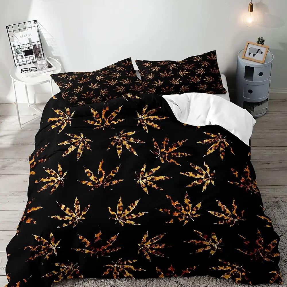 Luxury Leopard Duvet Cover Queen Bedding Sets, Black Comforter Quilt Cover, Cheetah Print Gifts for Men B