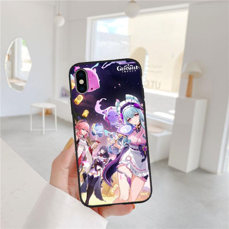 CJ60 Genshin Impact Soft Shell Phone Case for Redmi Note 10 11 12 Pro Max 10S 10C 10T 11A 11S 12S 12C