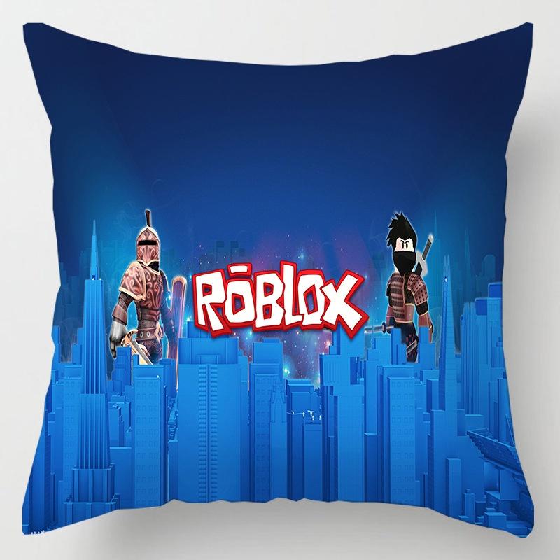 Roblox Game Cushion Cover Square Pillow Protector Decorate Back Support Mat Case