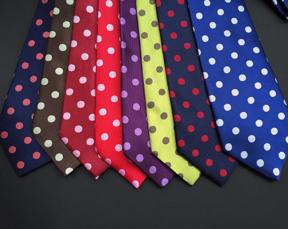 

3,15-дюймовый модный мужской галстук в горошек в горошек с узором Пейсли для свадьбы