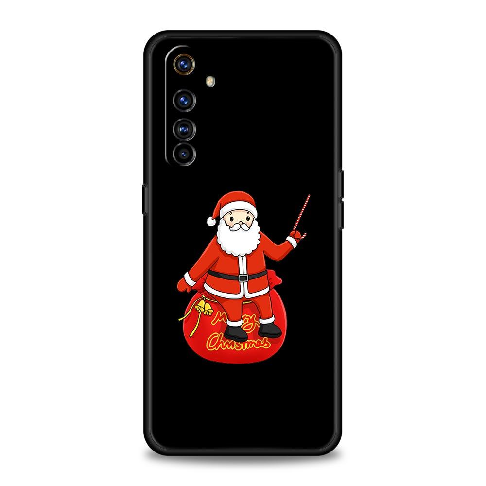 Phone Case For Realme 12 11 10 9 8 5G 7 6 GT5 GT3 GT2 Pro Plus C21 C11 C25 C35 GT Neo 2 3 3T 5 Cover Christmas Santa Claus
