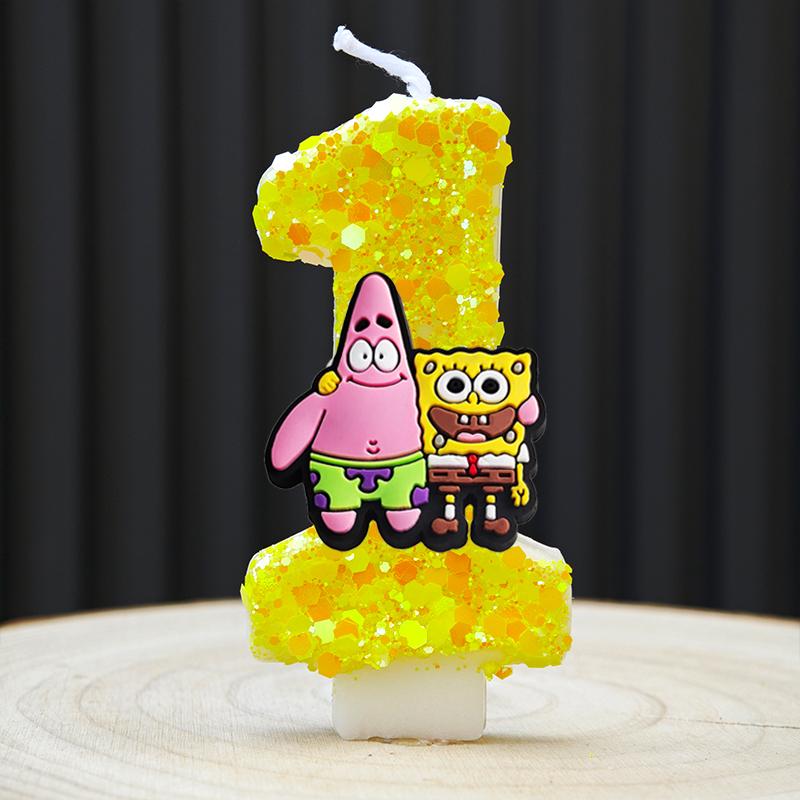 Cute Candle Anime Number 0-9 Kids Birthday Cake Decoration Supplies Cute Cartoon Party Accessories Supplies