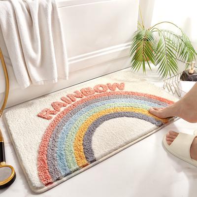 Nordic Minimalist Strong Absorbent Mat Bathroom Carpet Fresh Toilet Floor Mat Door Toilet Entrance Door Mat