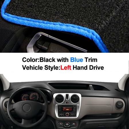 Car Dashboard Cover For Dacia Dokker Dashmat Pad Carpet Dash Board Cover Dash Mat Sun Shade Left Hand Drive Auto Car Protector