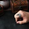 Vintage Style Python Ring Niche Personality Men's Open Ring Adjustable Old Alloy Ring