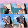 Summer Uv Protection Sun Hat With Wide Brim And Shell Shaped For Women In Breathable Ice Silk Fabric