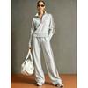 Autumn and Winter New Y2 Fashion Sportswear Lapel Long-sleeved Trousers Women's Suit