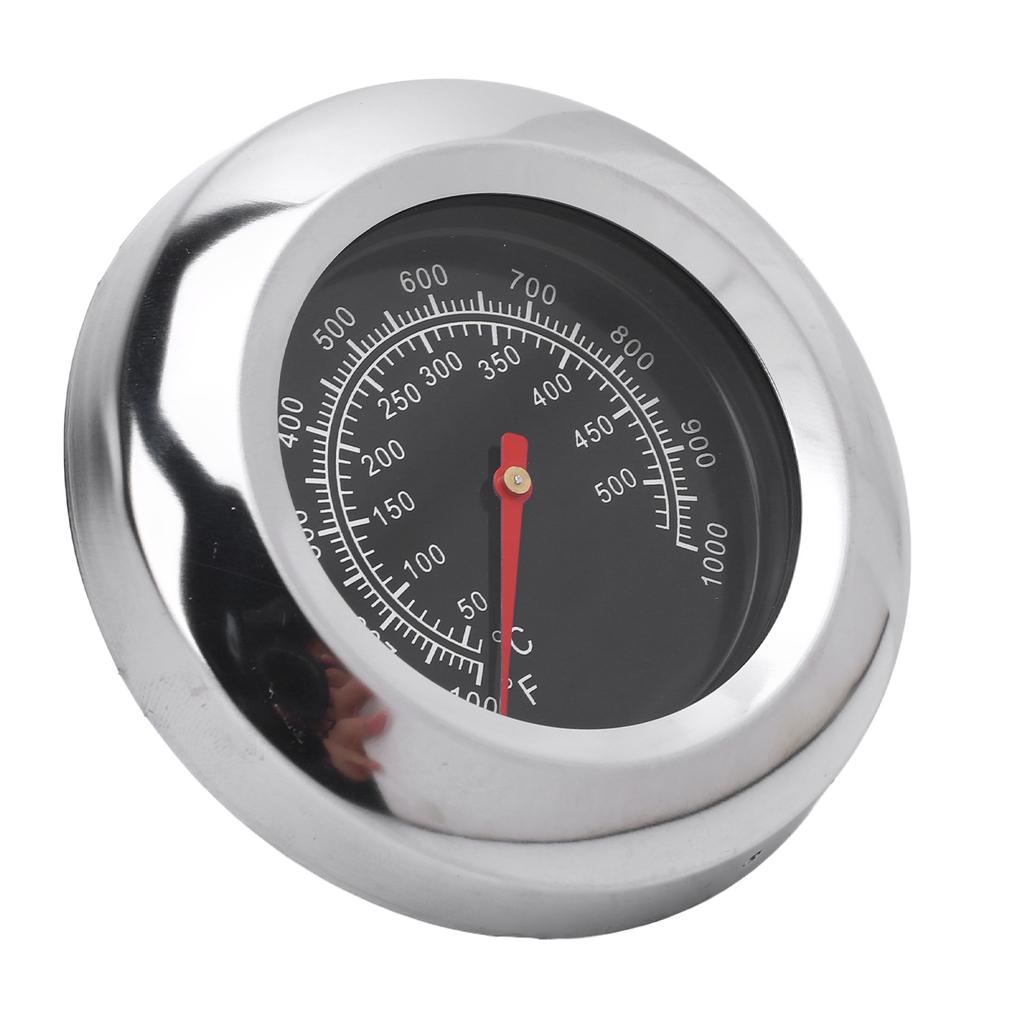 Nerezový BBQ Teplomer s 76 mm Ciferníkom M10 Závitom a Krídlovou Maticou Rúra