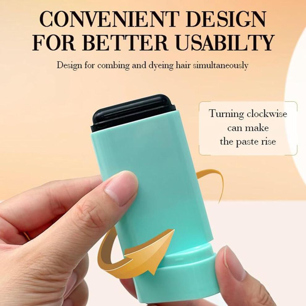 Hair Dye Stick for Women and Men Gray Root Cover Pen with Precision Comb for Quick Touch Up