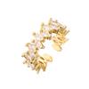 Fashionable Geometric Open Ring for Women's Niche High end Ring