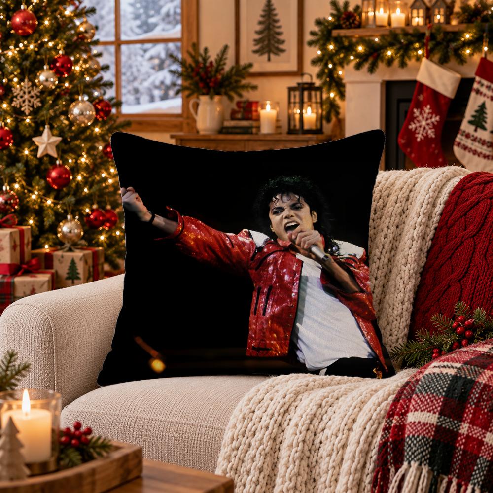 Singer Michael Jackson Cushion Cover Cushion Cover Soft Plush Cushion Covers Fluffy Throw Pillow Cases For Sofa Bedroom