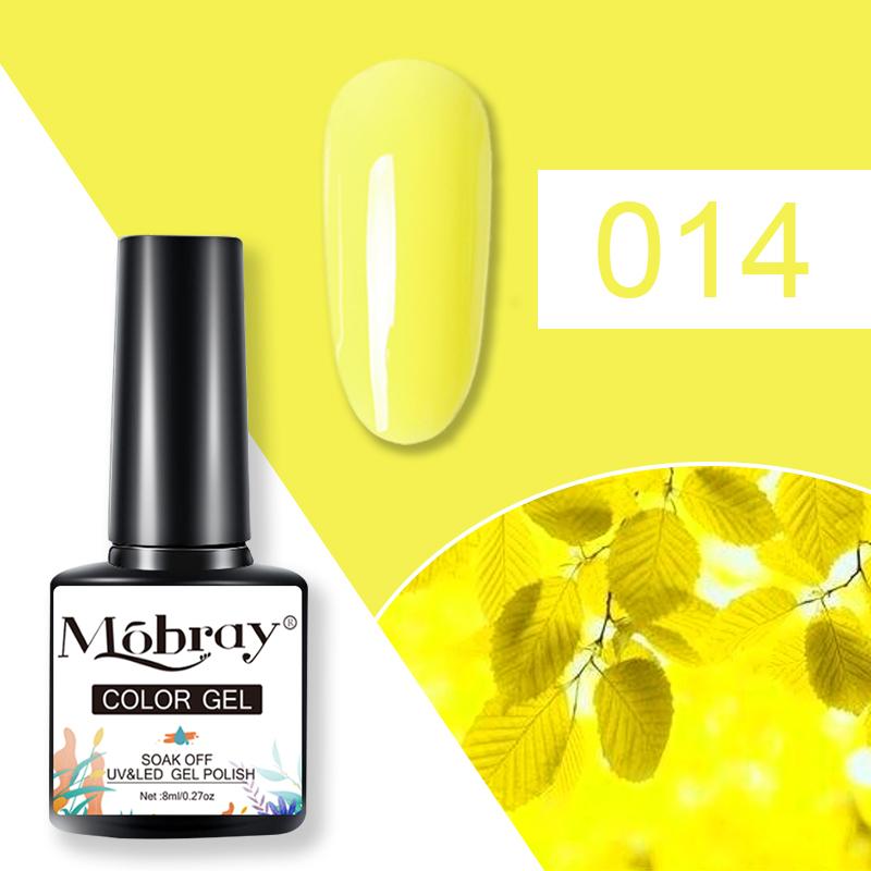 Mobray 80 Colors Gel Nail Polish 8ML Semi Permanent Gel Lacquer Soak Off UV Gel for Nail Art