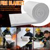 Fireproof Insulation Blanket - Silica Aluminum Ceramic Fiber Mat, 1260℃ Resistant, 1x1m 1cm Thick, Cuttable Shield For Industrial Equipment & Resident